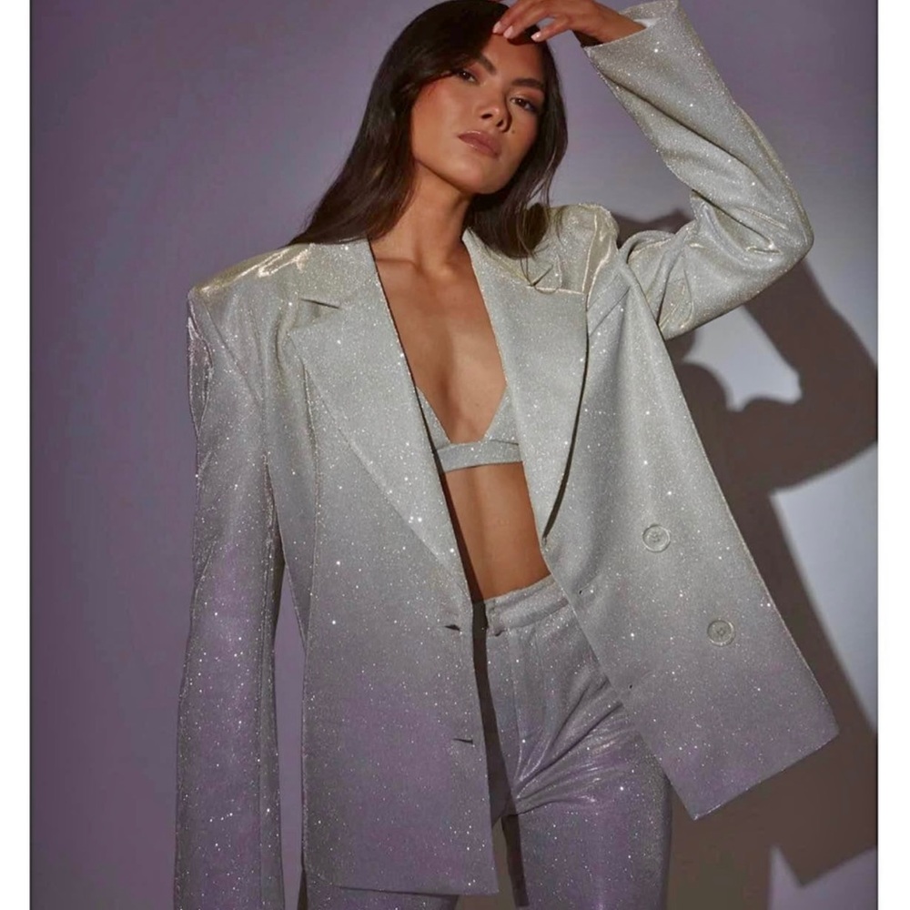 SLA The Label Gold Paloma Blazer size M